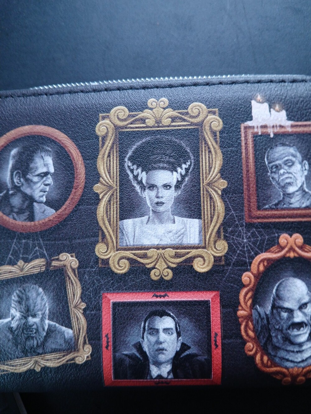 NWT DISNEY LOUNGEFLY UNIVERSAL MONSTERS ZIP WALLET - Picture 1 of 4